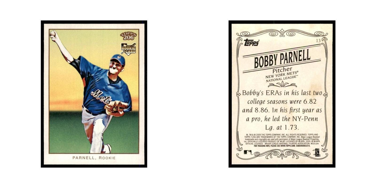2009 Topps 206 Bobby Parnell Baseball Cards #13