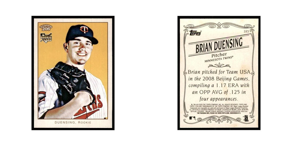 2009 Topps 206 Brian Duensing Baseball Cards #185