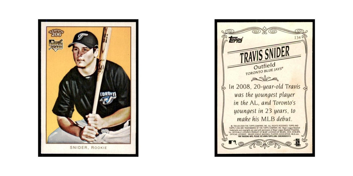 2009 Topps 206 Travis Snider Baseball Cards #134