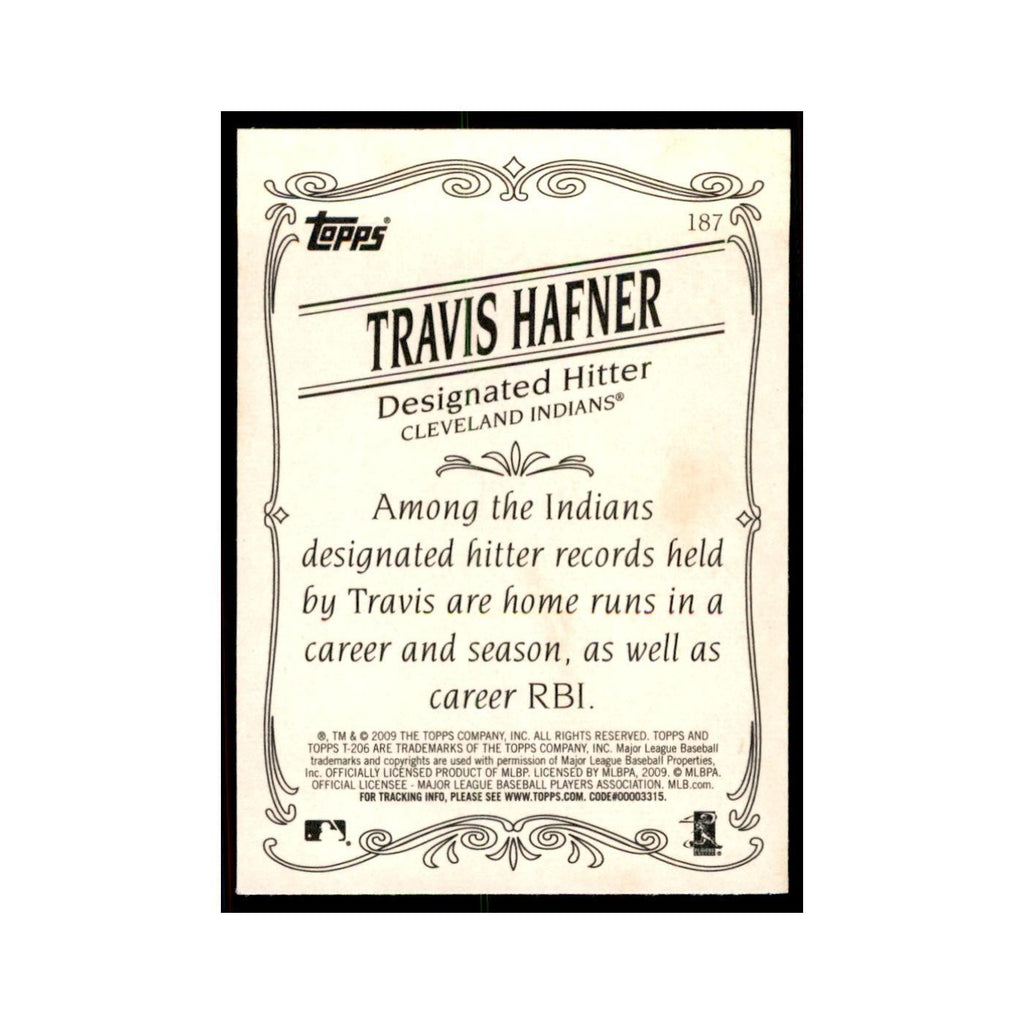 2009 Topps 206 Travis Hafner Baseball Cards #187