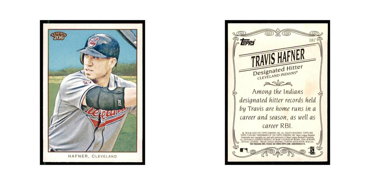 2009 Topps 206 Travis Hafner Baseball Cards #187