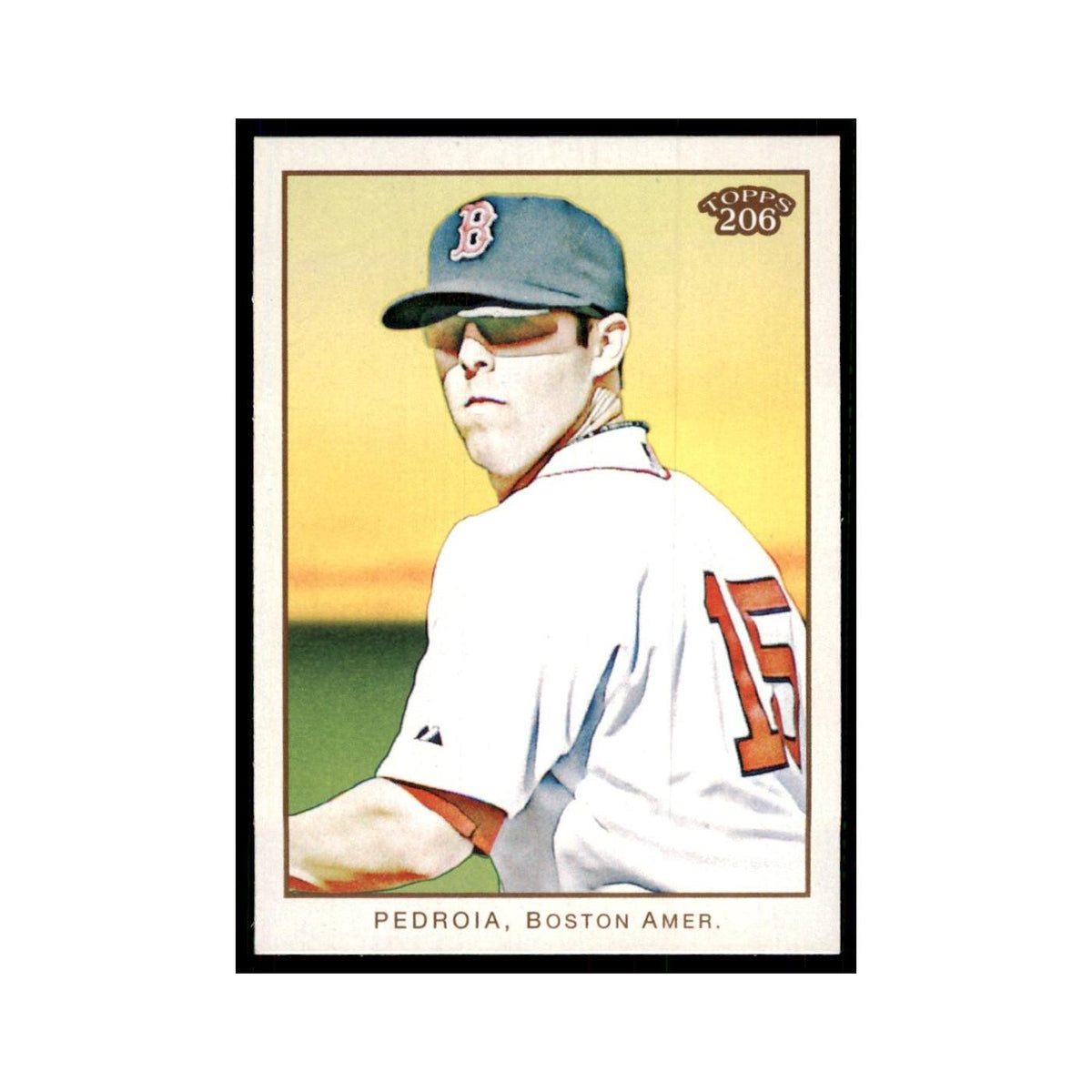 2009 Topps 206 Dustin Pedroia Baseball Cards #71