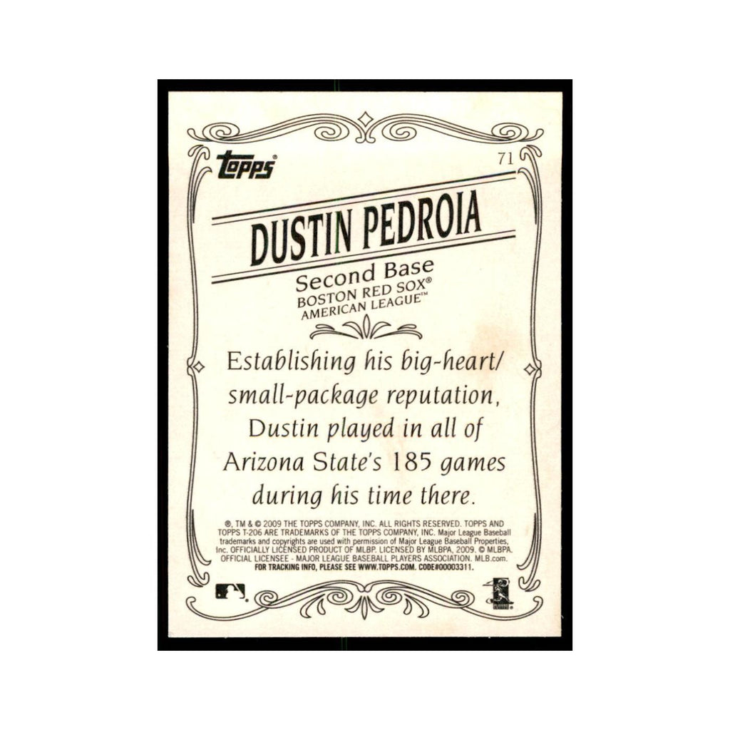 2009 Topps 206 Dustin Pedroia Baseball Cards #71