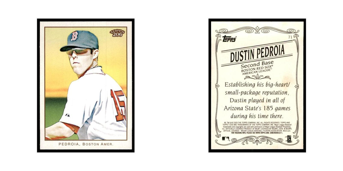 2009 Topps 206 Dustin Pedroia Baseball Cards #71