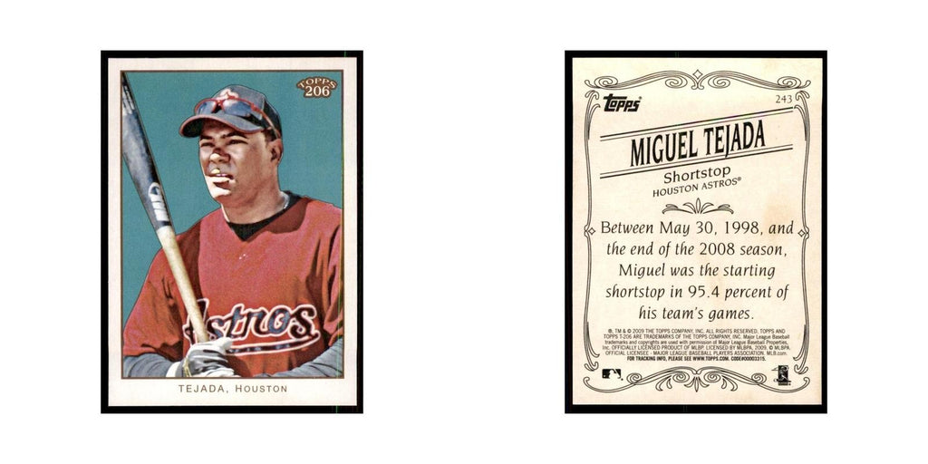 2009 Topps 206 Miguel Tejada Baseball Cards #243