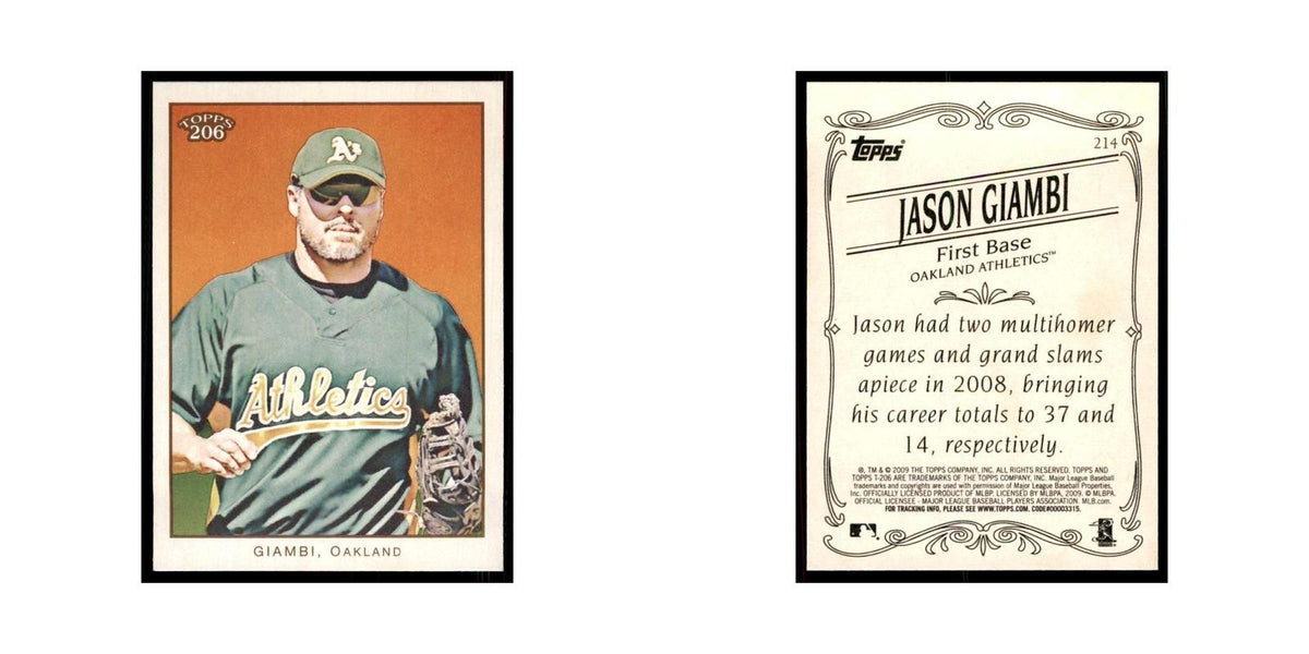 2009 Topps 206 Jason Giambi Baseball Cards #214