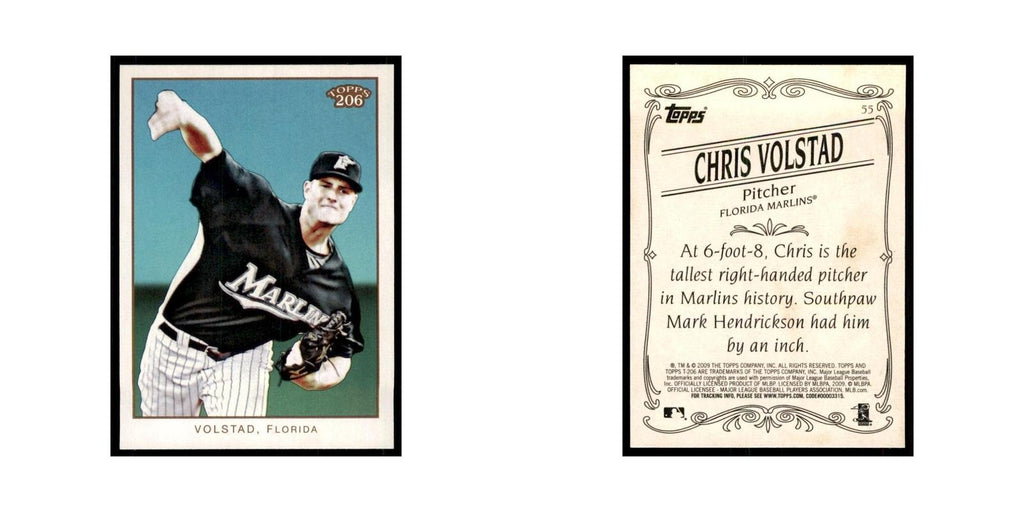 2009 Topps 206 Chris Volstad Baseball Cards #55