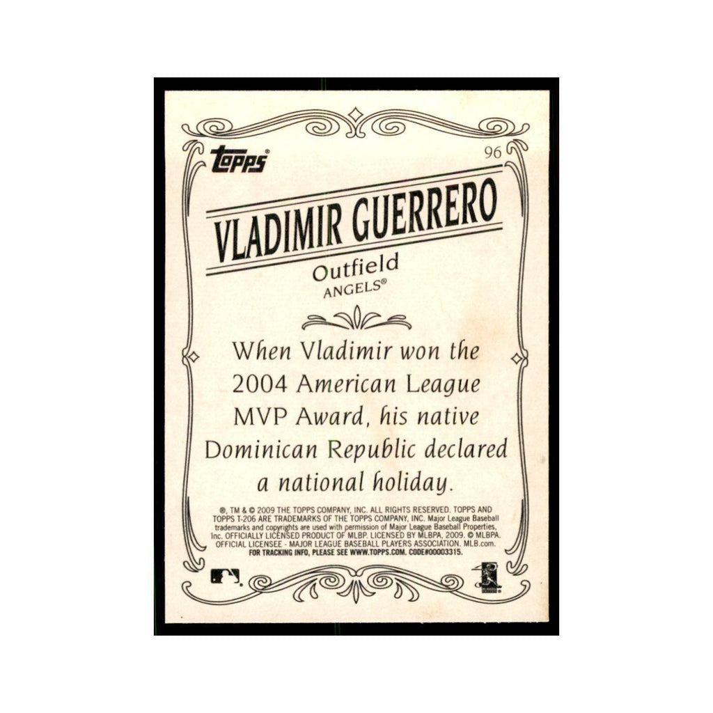 2009 Topps 206 Vladimir Guerrero Baseball Cards #96