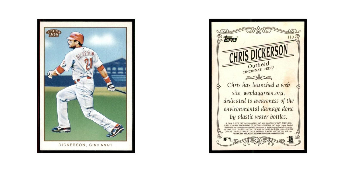 2009 Topps 206 Chris Dickerson Baseball Cards #110
