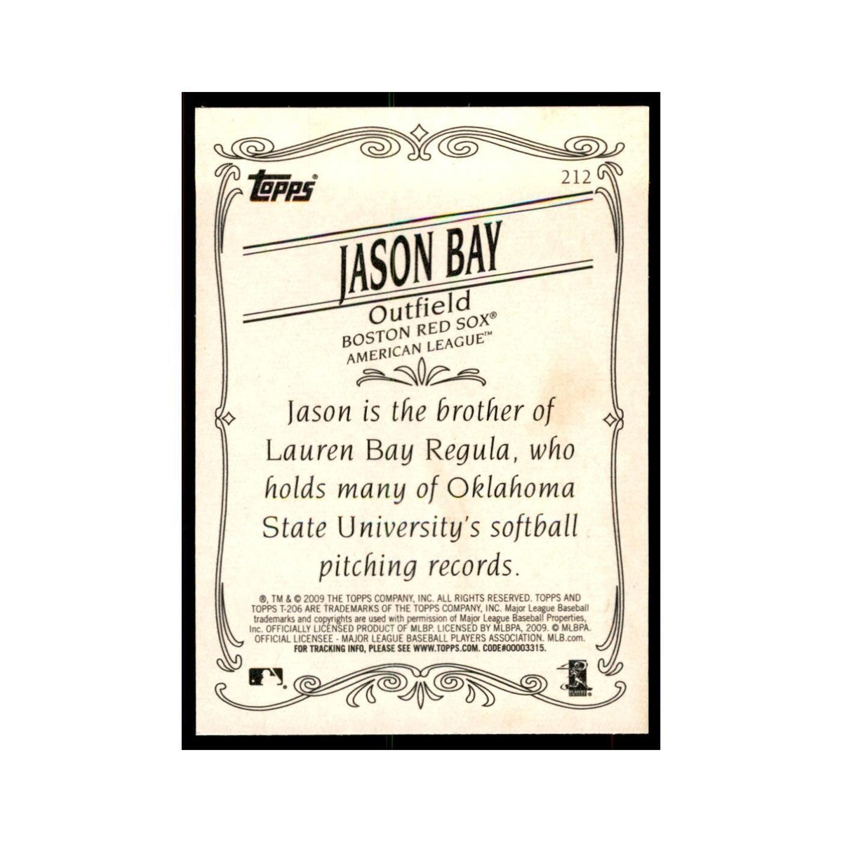 2009 Topps 206 Jason Bay Baseball Cards #212