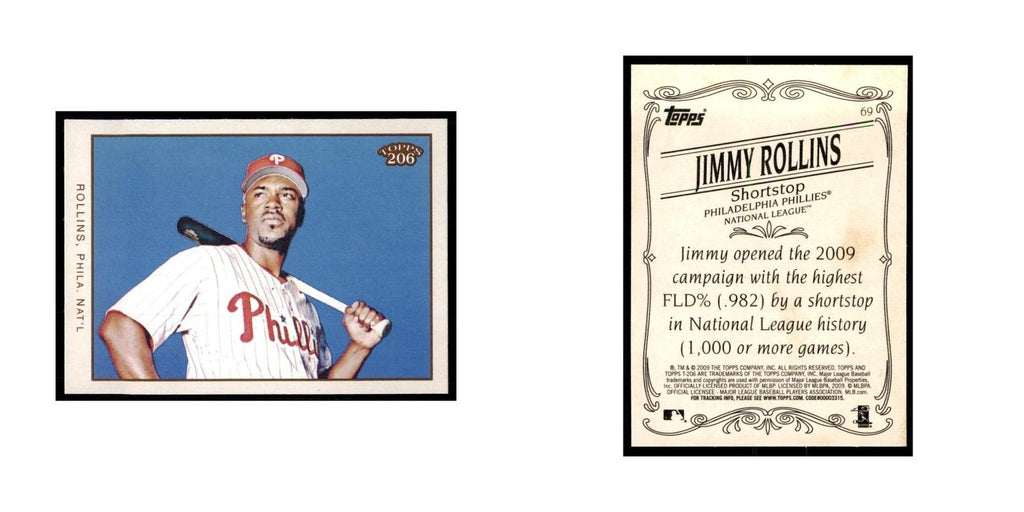 2009 Topps 206 Jimmy Rollins Baseball Cards #69