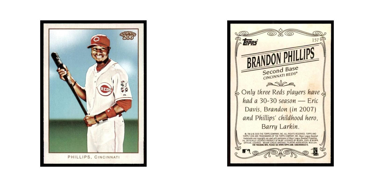 2009 Topps 206 Brandon Phillips Baseball Cards #157