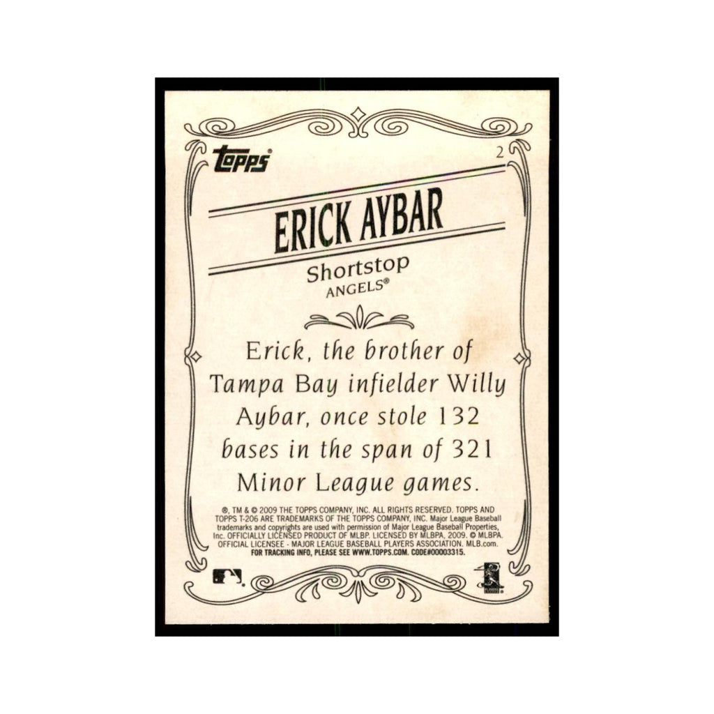 2009 Topps 206 Erick Aybar Baseball Cards #2