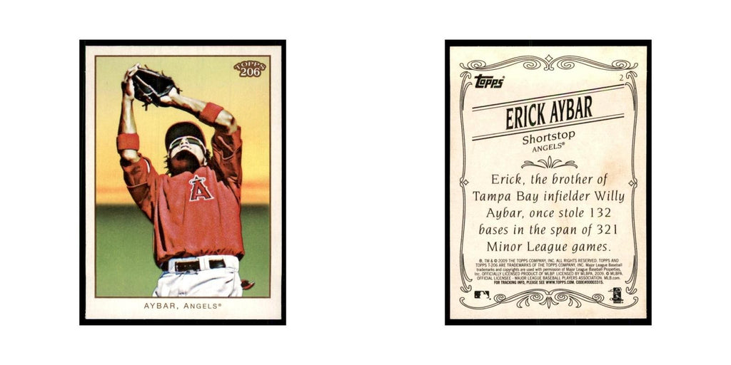 2009 Topps 206 Erick Aybar Baseball Cards #2