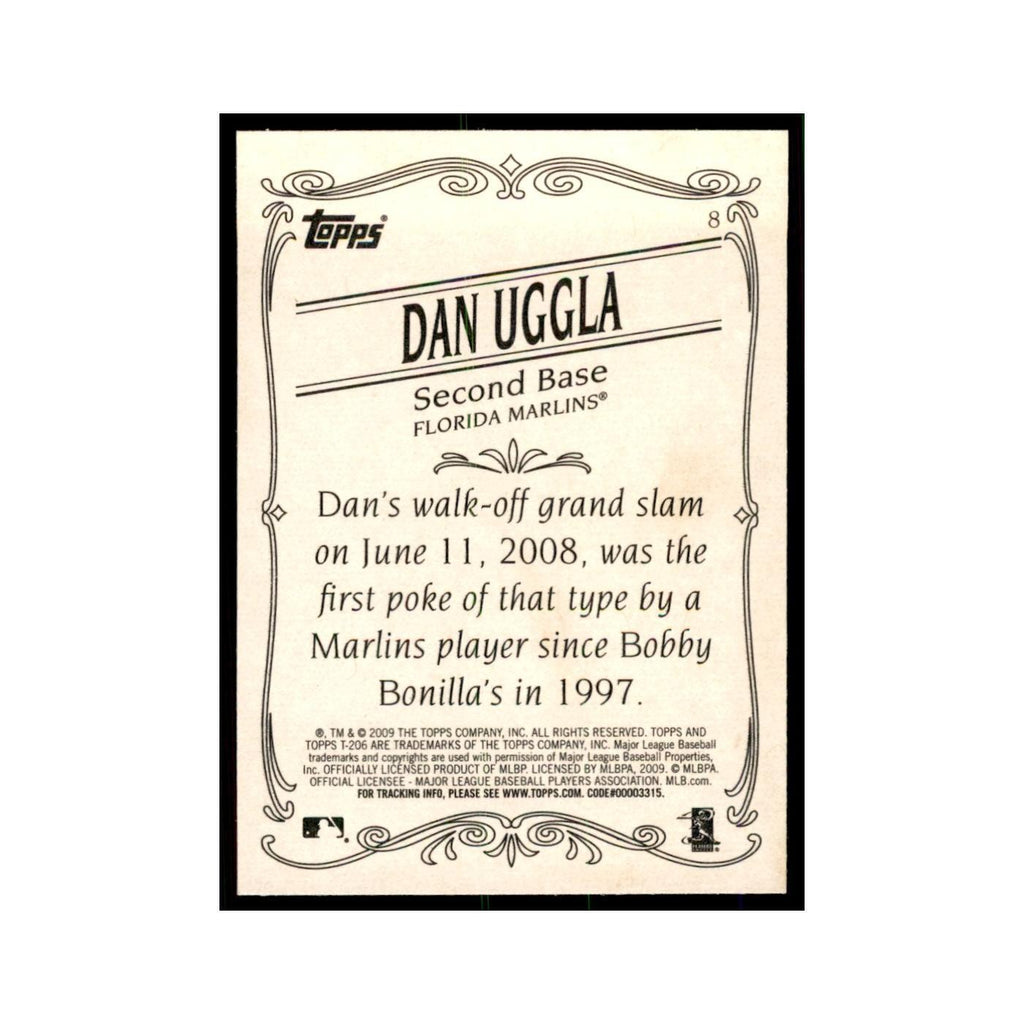 2009 Topps 206 Dan Uggla Baseball Cards #8
