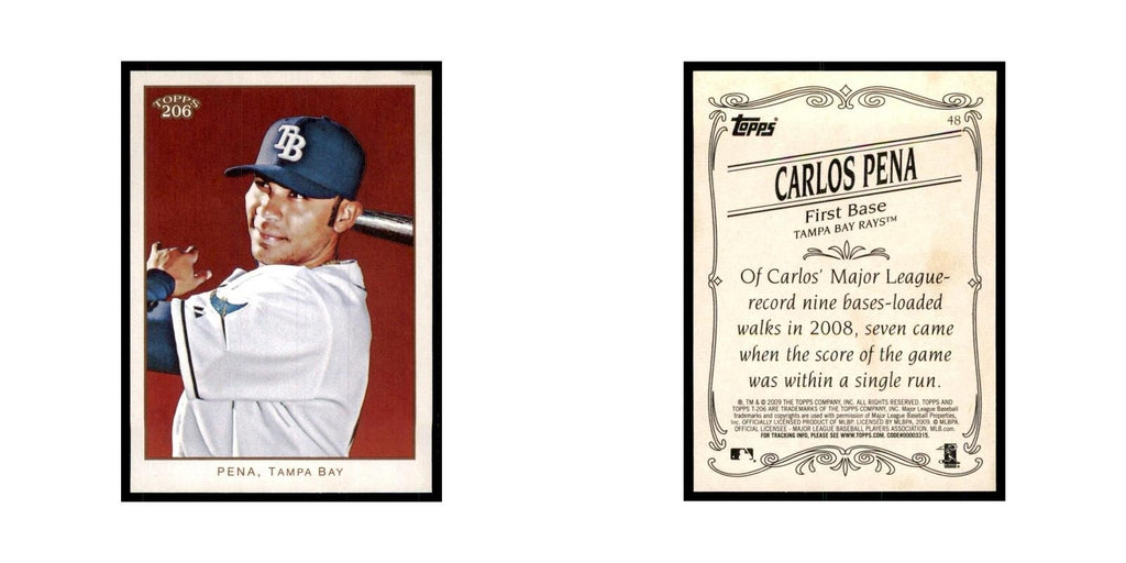 2009 Topps 206 Carlos Pena Baseball Cards #48