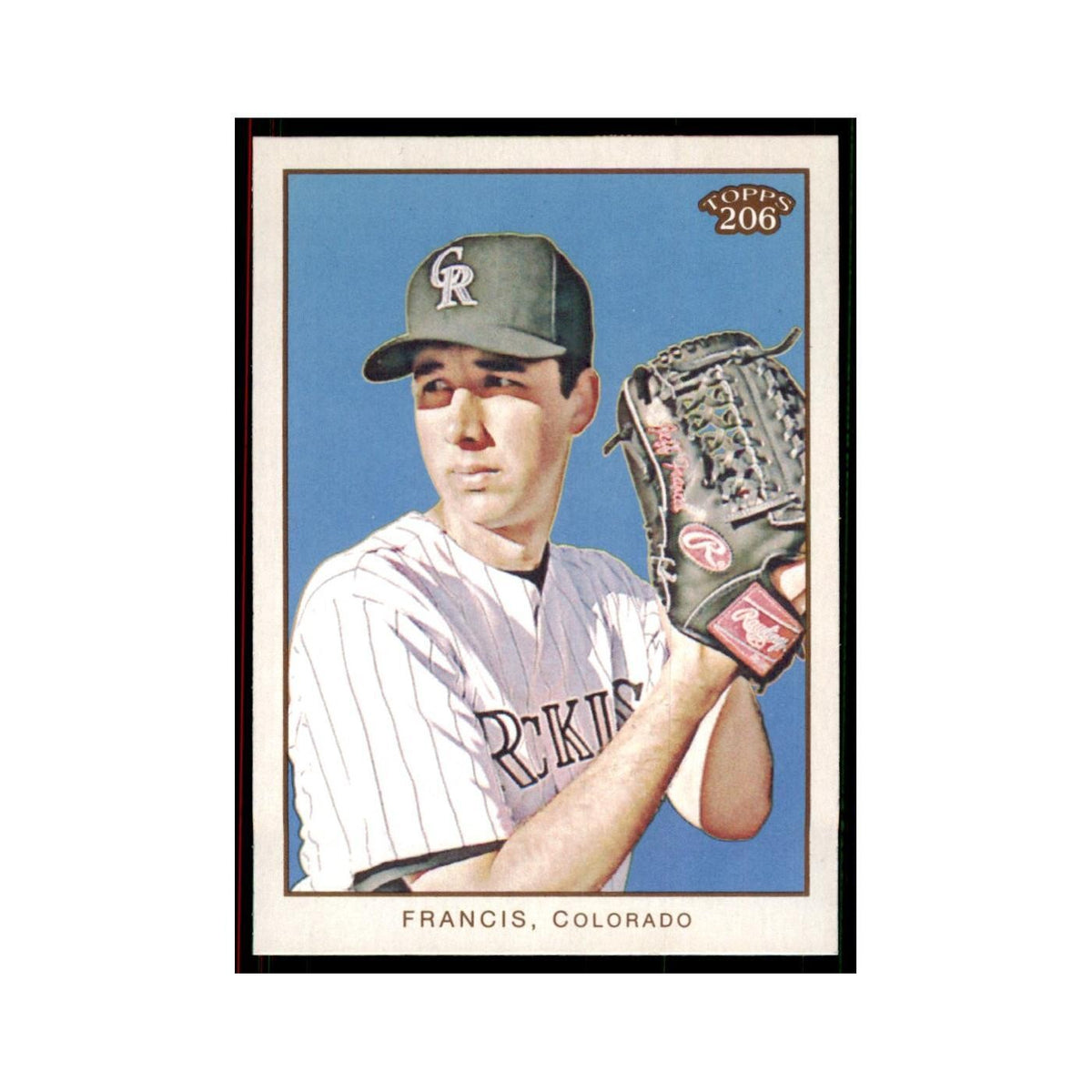2009 Topps 206 Jeff Francis Baseball Cards #106
