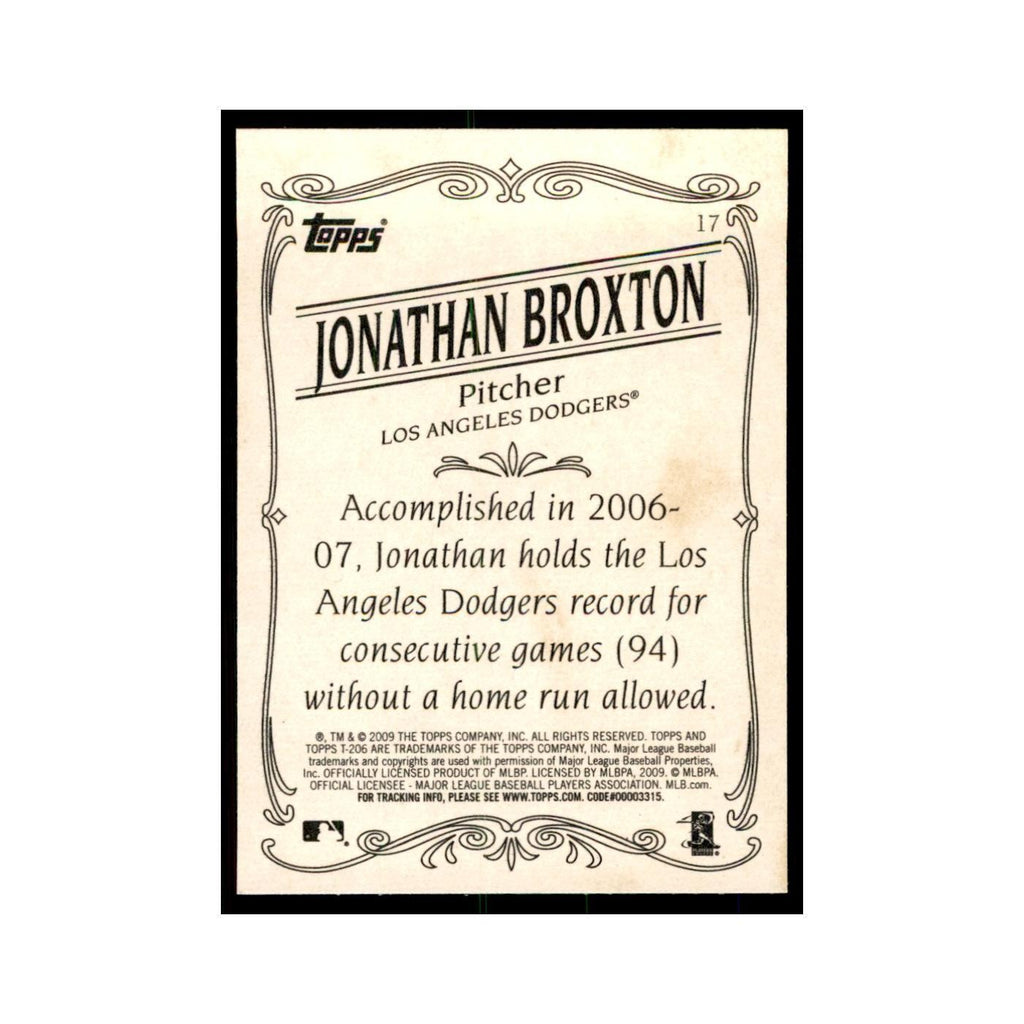 2009 Topps 206 Jonathan Broxton Baseball Cards #17
