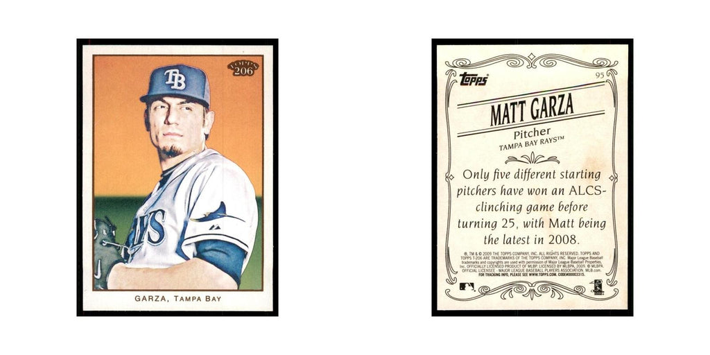 2009 Topps 206 Matt Garza Baseball Cards #95