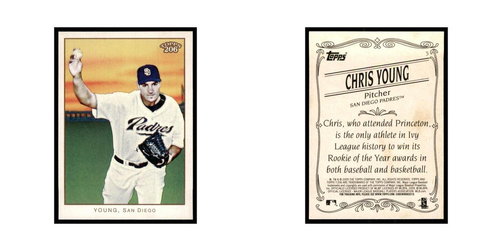2009 Topps 206 Chris Young Baseball Cards #5