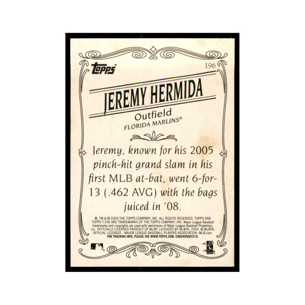 2009 Topps 206 Jeremy Hermida Baseball Cards #196