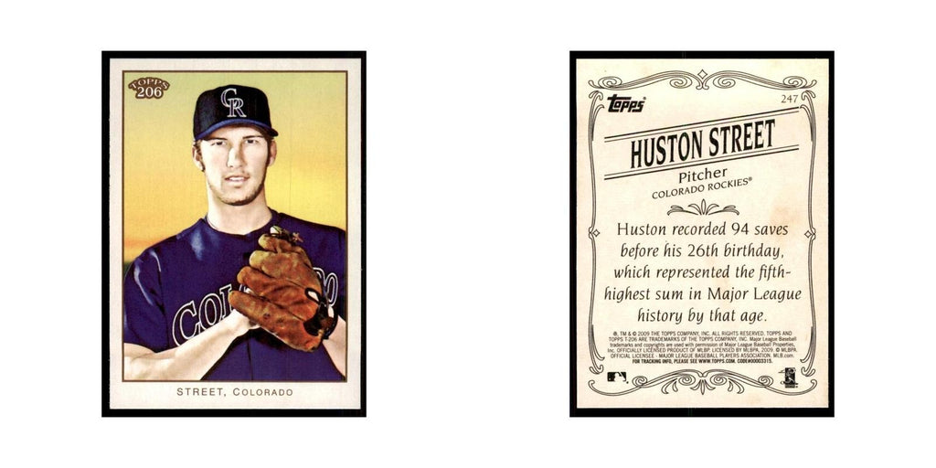 2009 Topps 206 Huston Street Baseball Cards #247