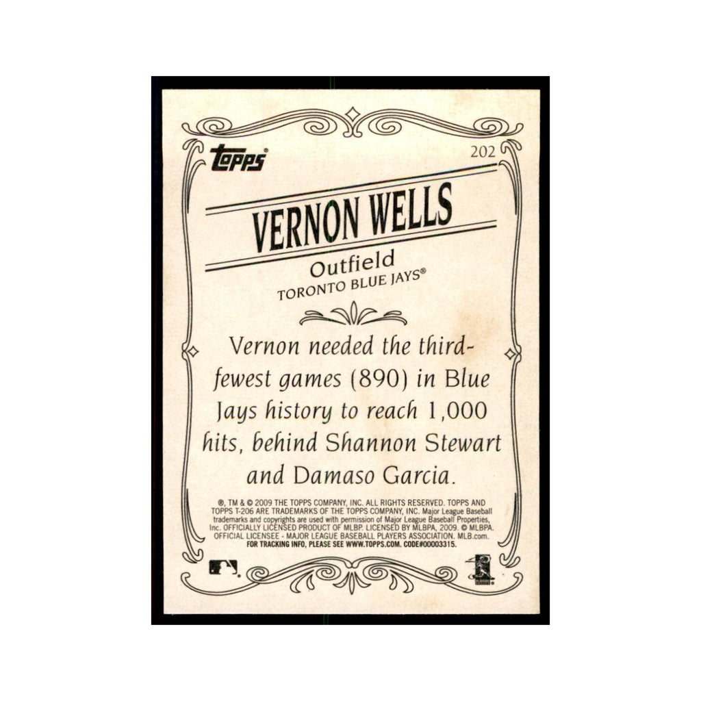 2009 Topps 206 Vernon Wells Baseball Cards #202