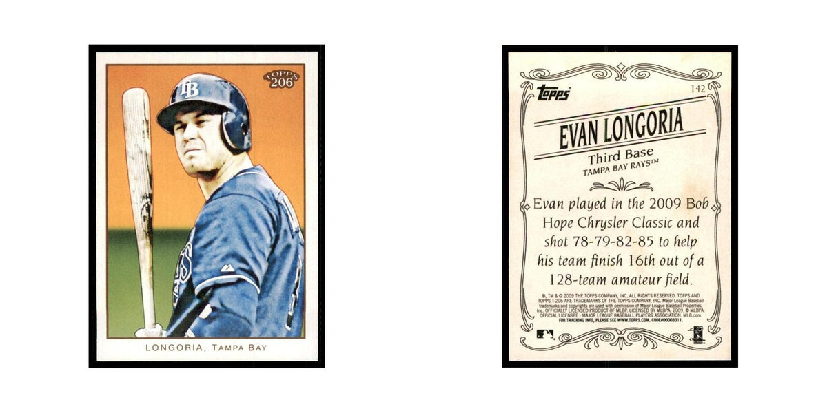 2009 Topps 206 Evan Longoria Baseball Cards #142