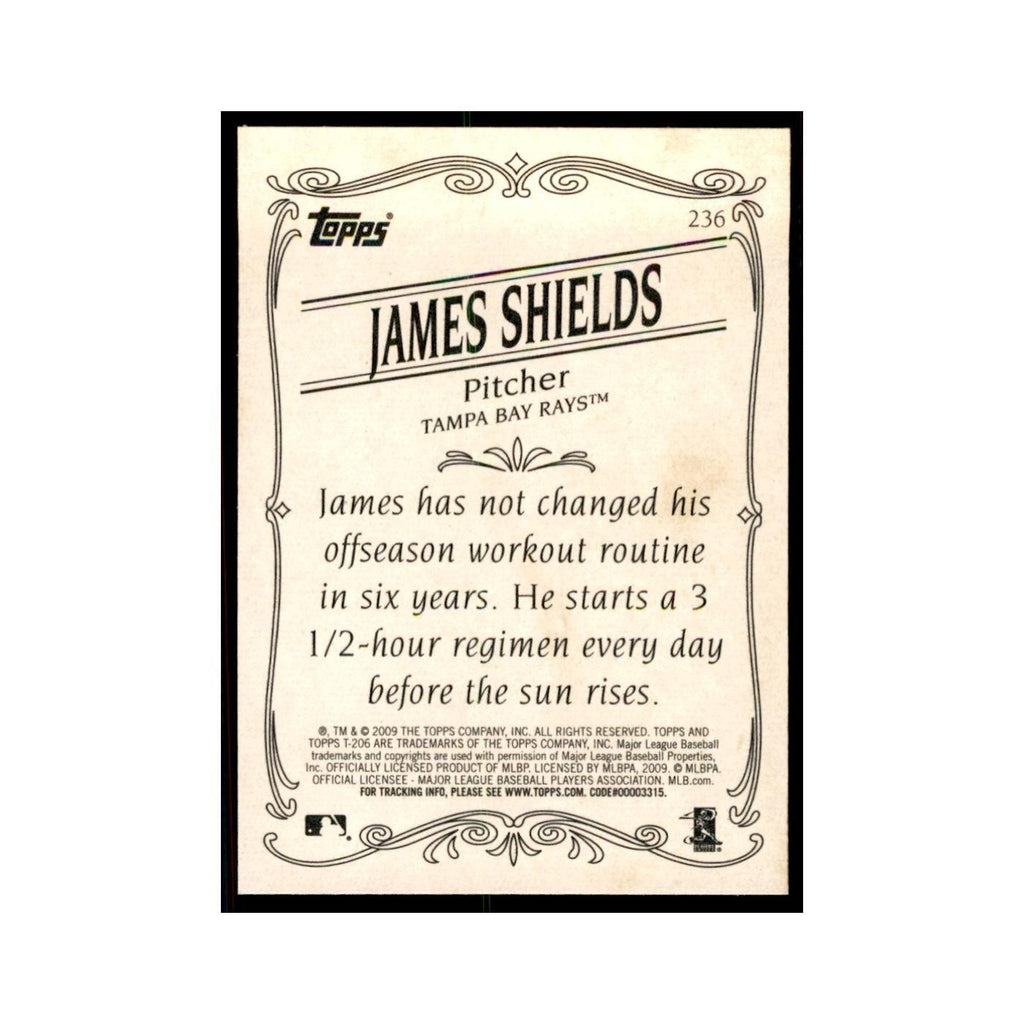 2009 Topps 206 James Shields Baseball Cards #236