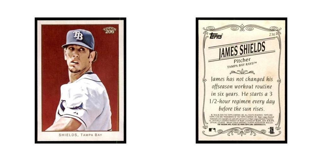 2009 Topps 206 James Shields Baseball Cards #236