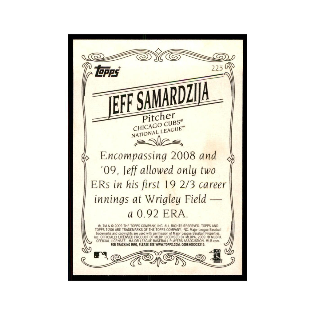 2009 Topps 206 Jeff Samardzija Baseball Cards #225