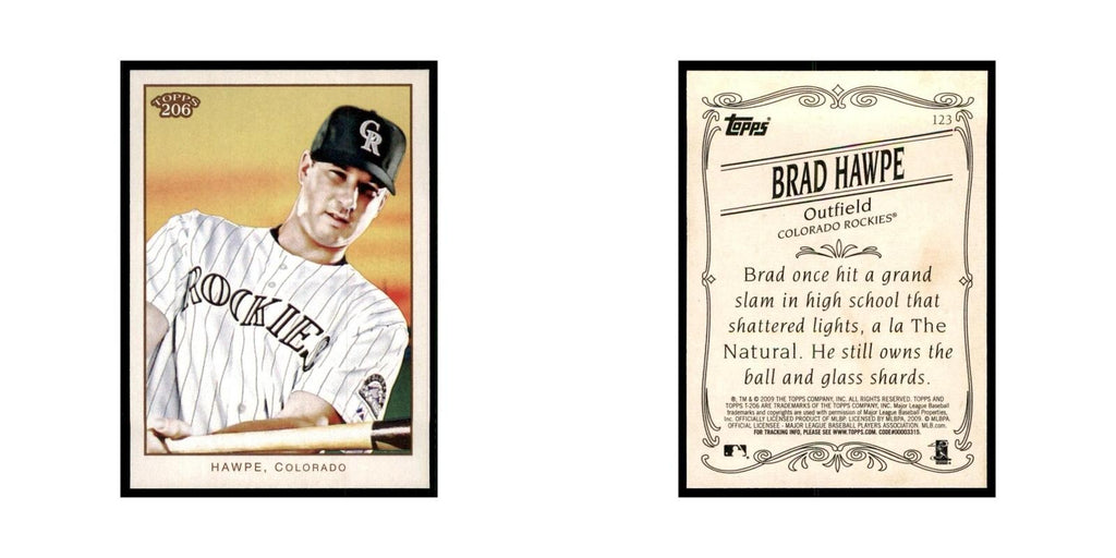 2009 Topps 206 Brad Hawpe Baseball Cards #123