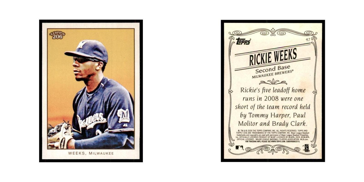 2009 Topps 206 Rickie Weeks Baseball Cards #47