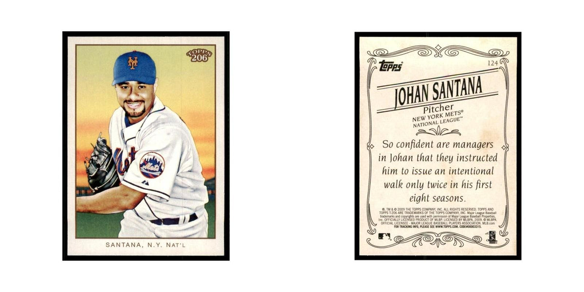 2009 Topps 206 Johan Santana Baseball Cards #124