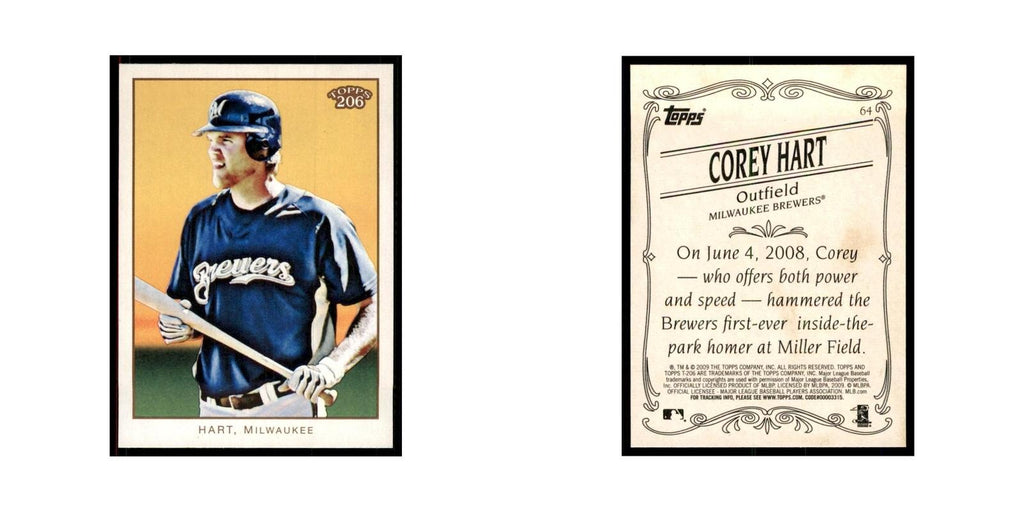 2009 Topps 206 Corey Hart Baseball Cards #64