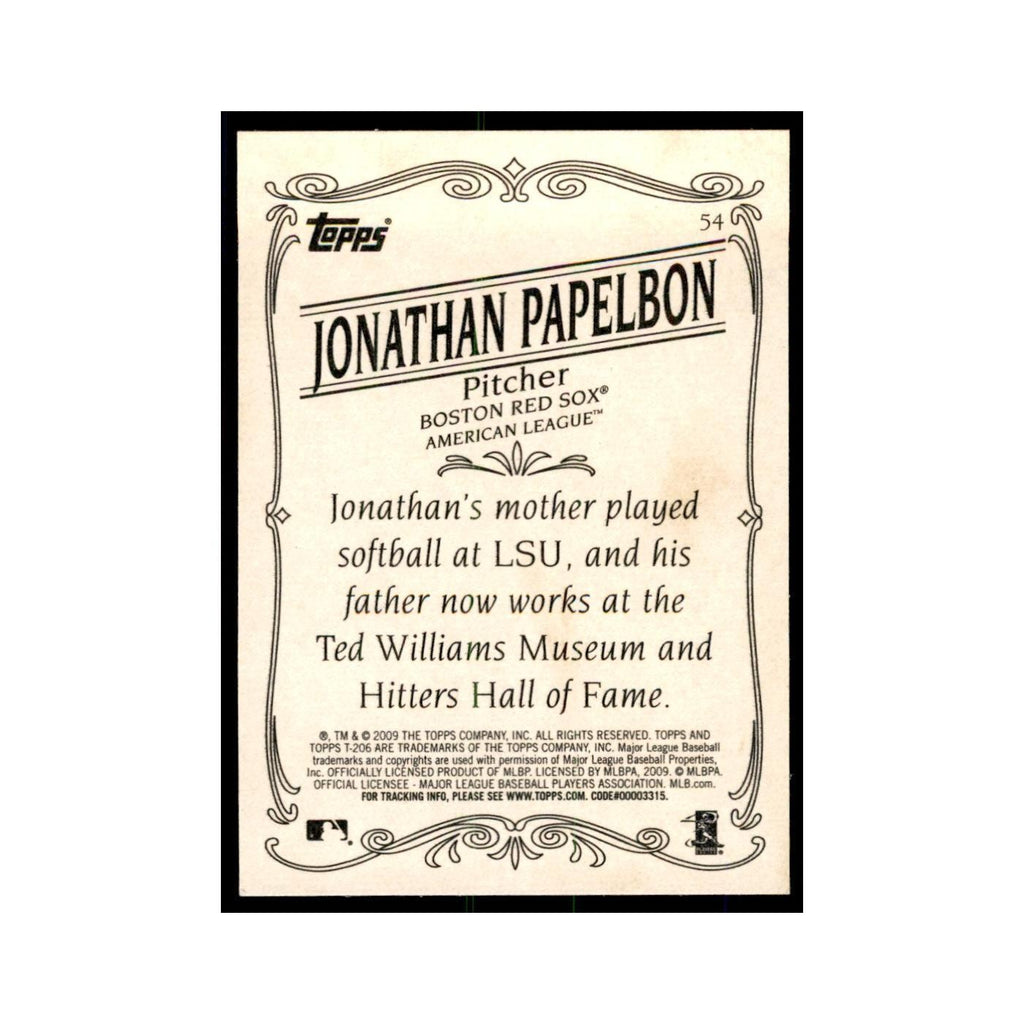2009 Topps 206 Jonathan Papelbon Baseball Cards #54
