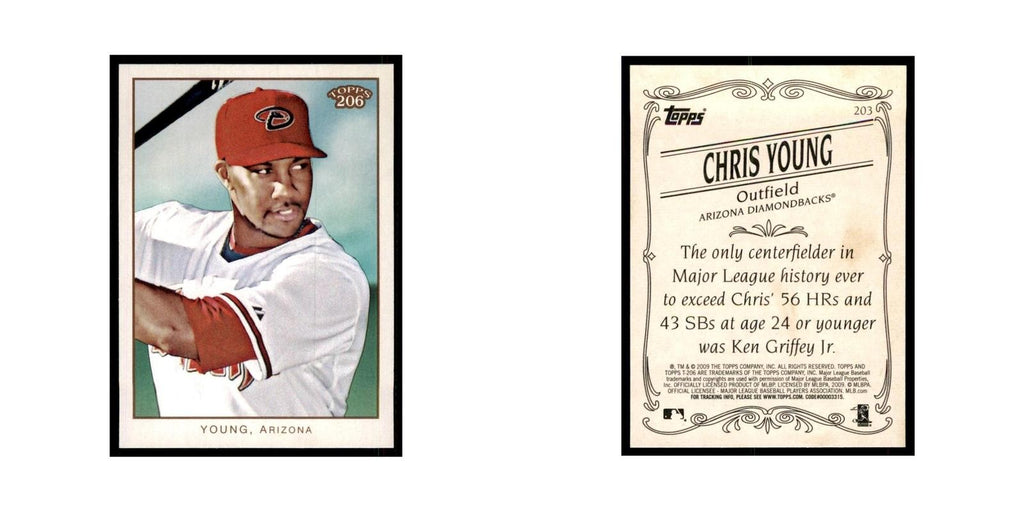 2009 Topps 206 Chris Young Baseball Cards #203