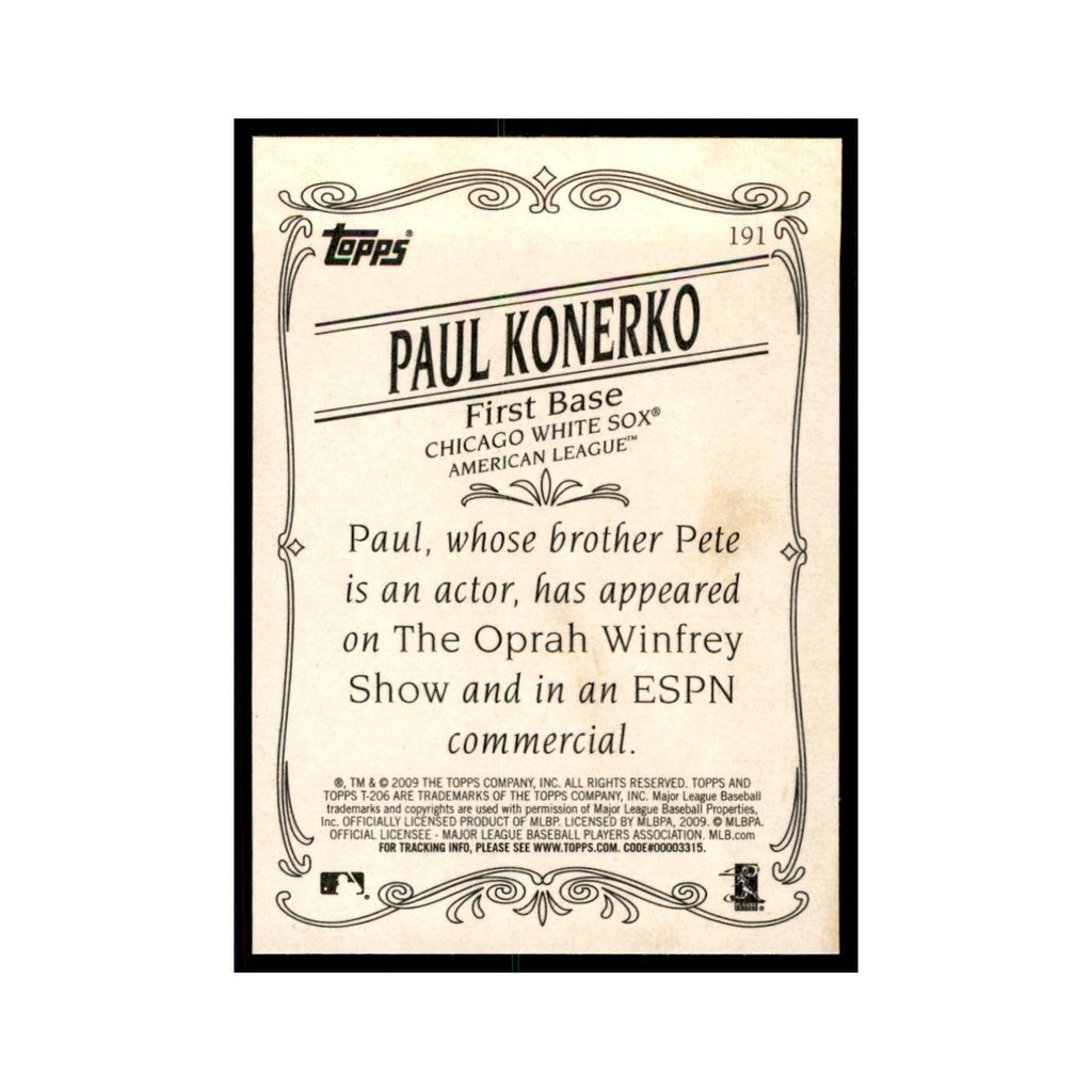 2009 Topps 206 Paul Konerko Baseball Cards #191