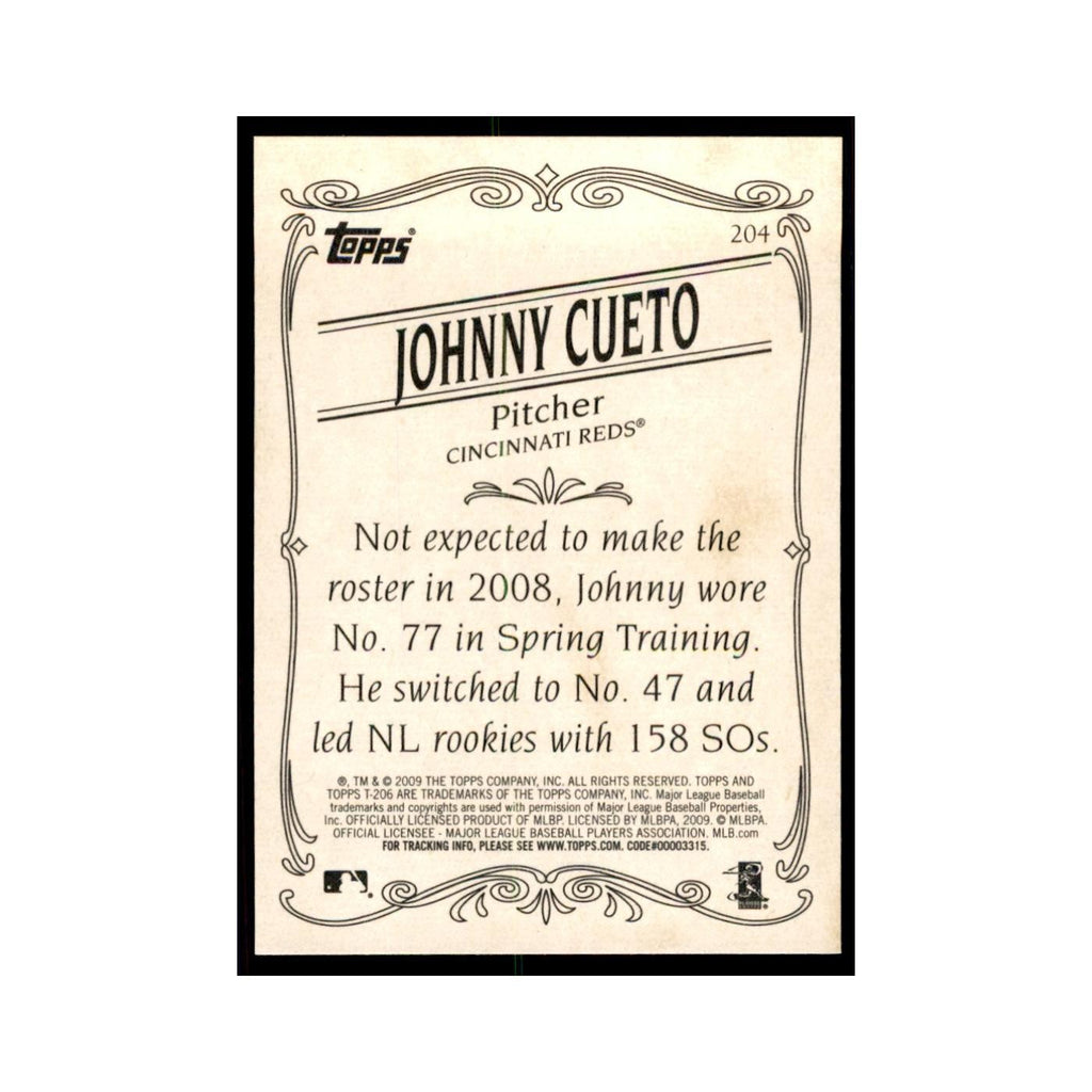 2009 Topps 206 Johnny Cueto Baseball Cards #204