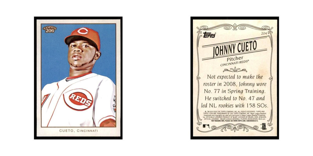 2009 Topps 206 Johnny Cueto Baseball Cards #204