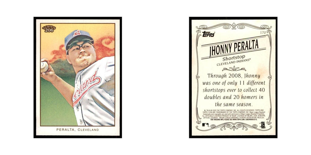 2009 Topps 206 Jhonny Peralta Baseball Cards #170