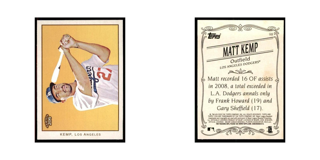 2009 Topps 206 Matt Kemp Baseball Cards #98