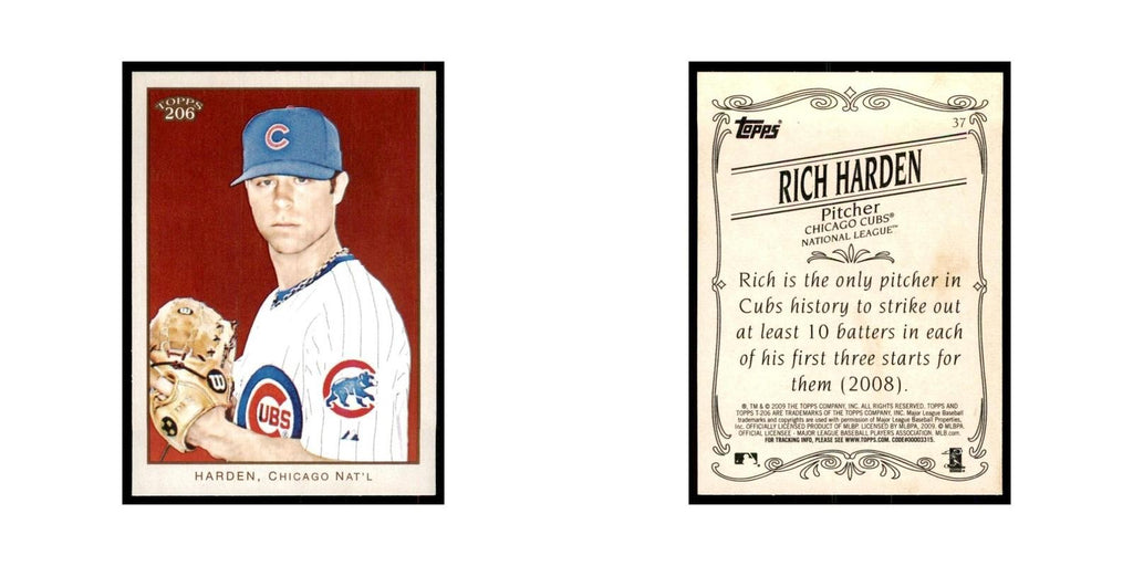 2009 Topps 206 Rich Harden Baseball Cards #37