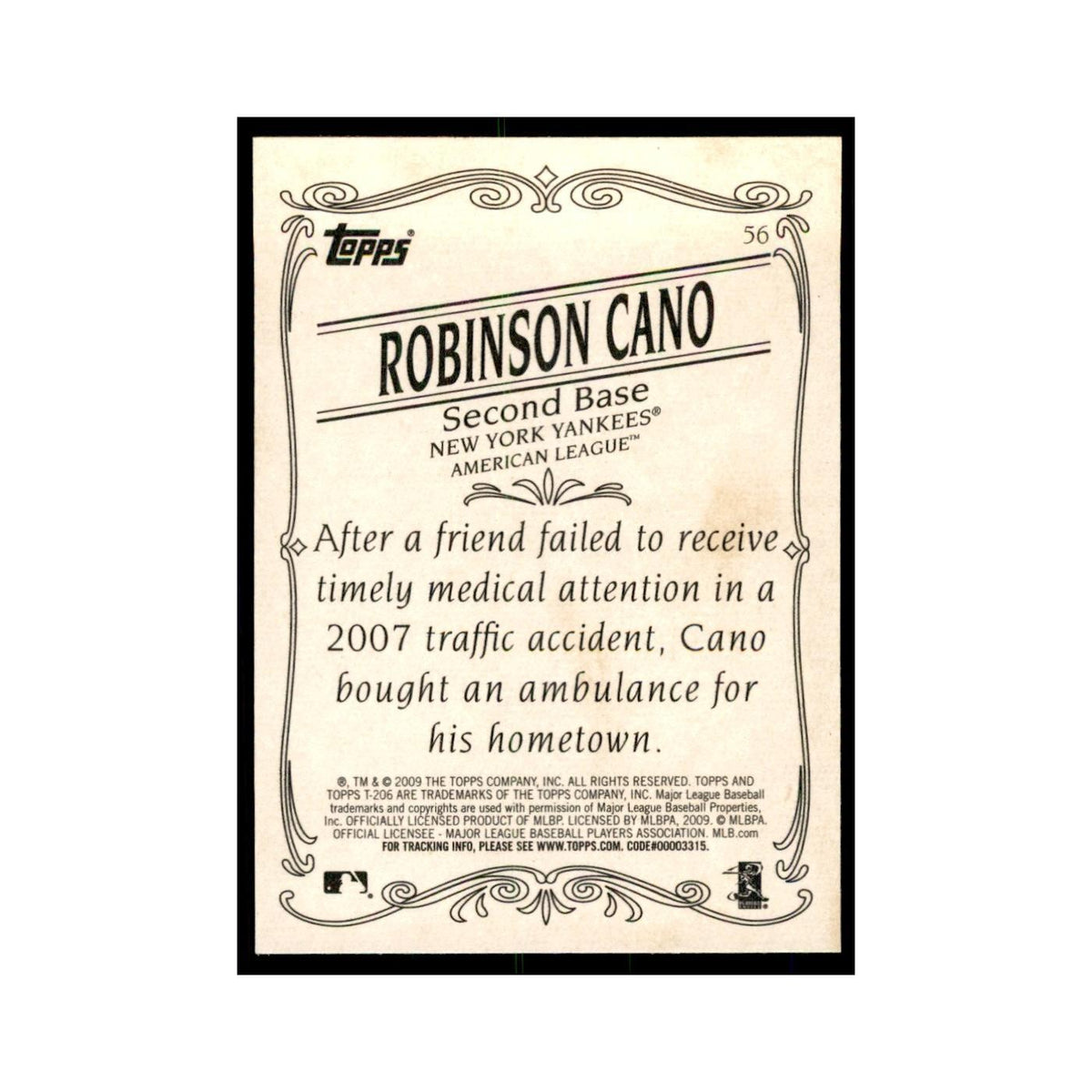 2009 Topps 206 Robinson Cano Baseball Cards #56