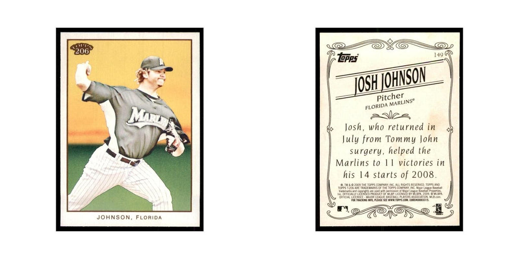 2009 Topps 206 Josh Johnson Baseball Cards #149