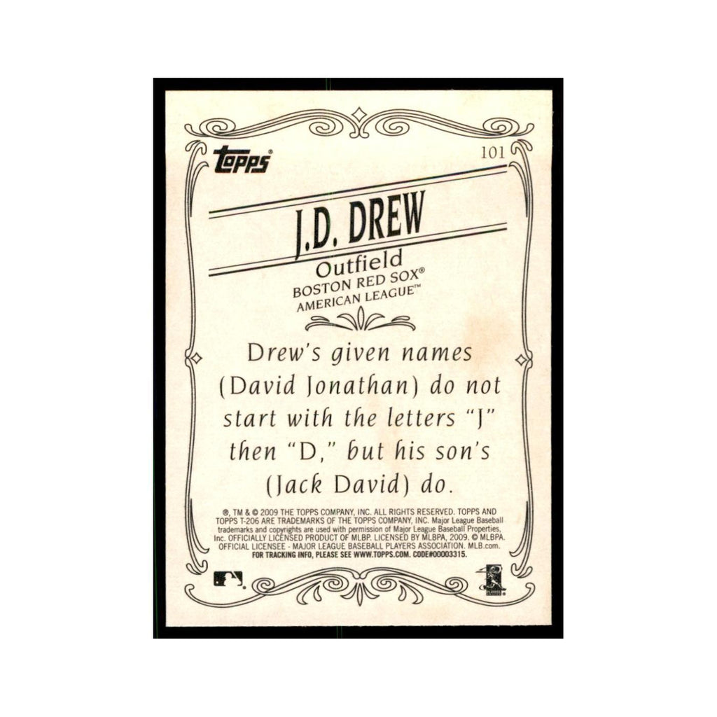 2009 Topps 206 J.D. Drew Baseball Cards #101