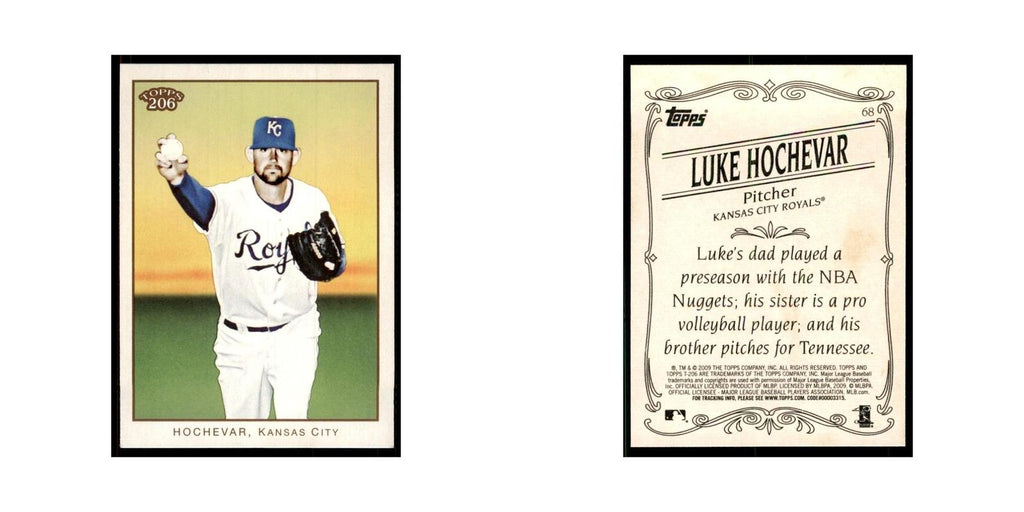 2009 Topps 206 Luke Hochevar Baseball Cards #68