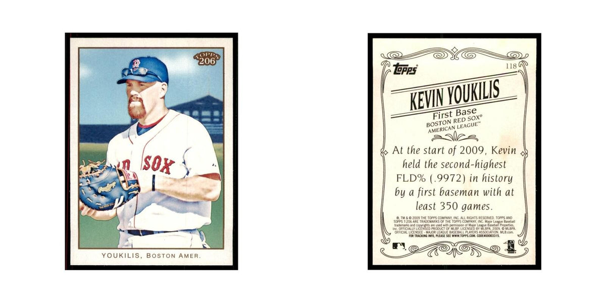 2009 Topps 206 Kevin Youkilis Baseball Cards #118