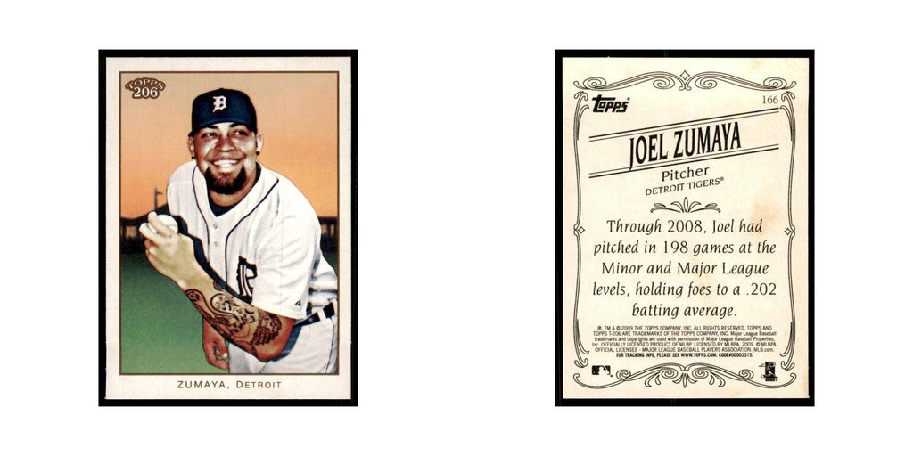 2009 Topps 206 Joel Zumaya Baseball Cards #166