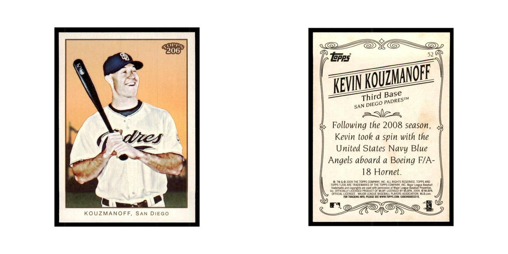 2009 Topps 206 Kevin Kouzmanoff Baseball Cards #52